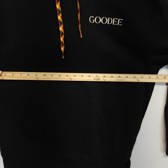 Goodee x Kotn Hoodie Size L Black Relaxed Fit 100% Cotton Urban Street Luxe Cali - Picture 13 of 16